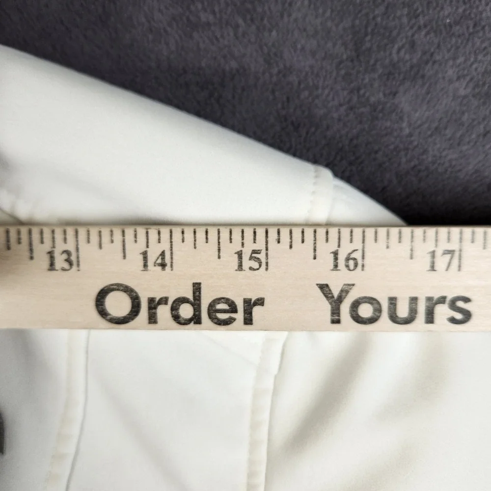The North Face Apex Jacket Womens Small Cream Fleece Lined Softshell‎ Full Zip